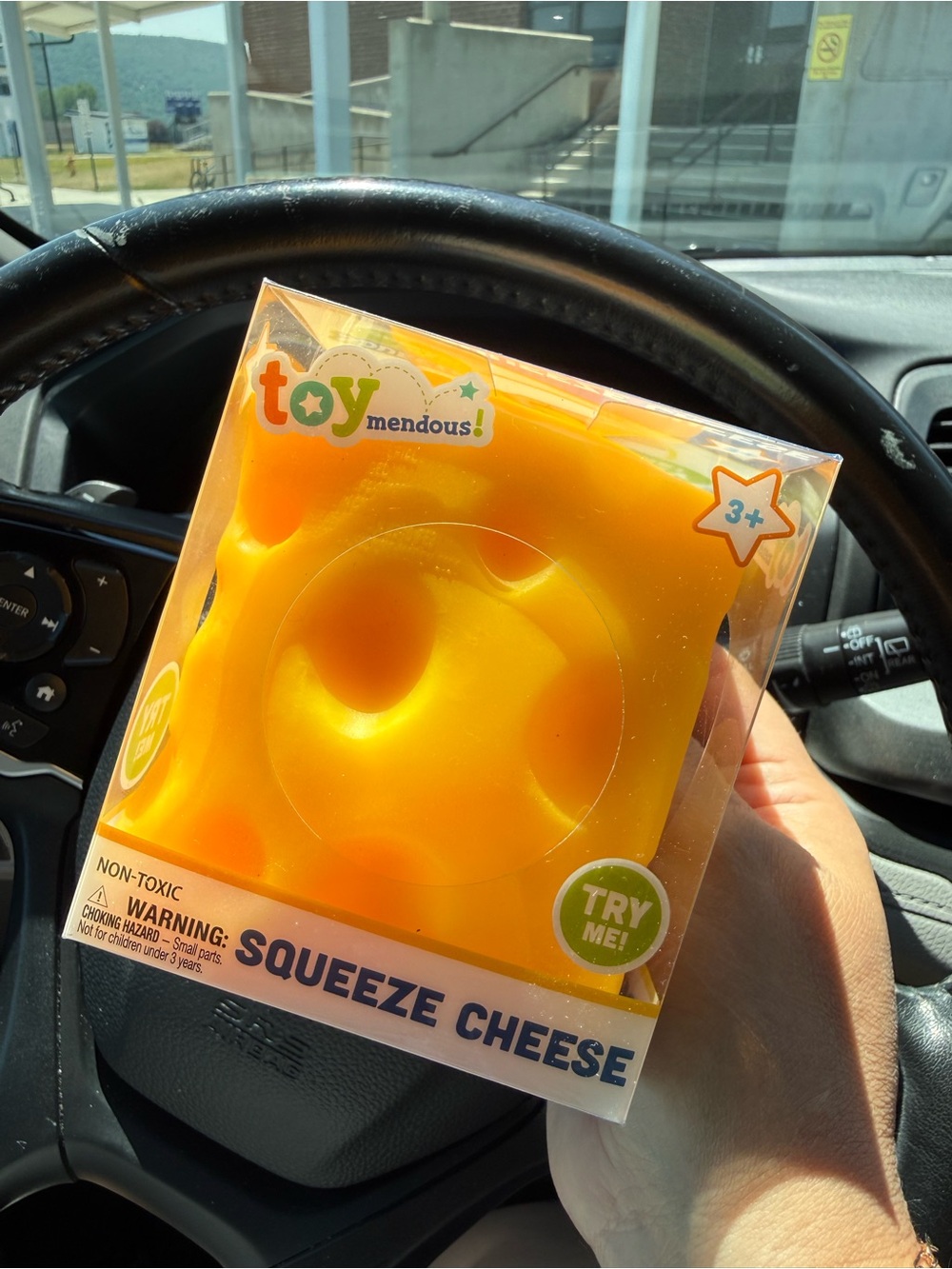 Squeeze Cheese Soft Sensory Toy - Yellow
